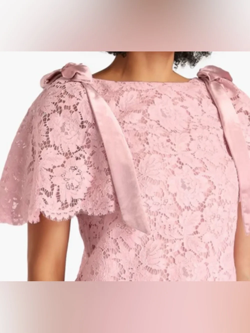 Valentino Garavani Blush Pink Lace Mini Dress - Picture 2 of 10